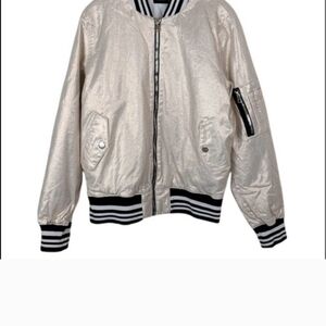 NWT Hudson Gene Puffy Bomber Jacket in Rose Gold Size Medium